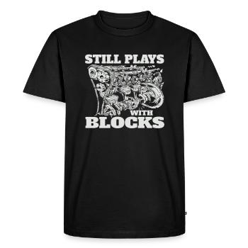 Mécatronique Ingénieur Mécanicien Automobile Dictons Drôles - T-shirt Premium bio Homme - noir - Devant - Nico (187cm)