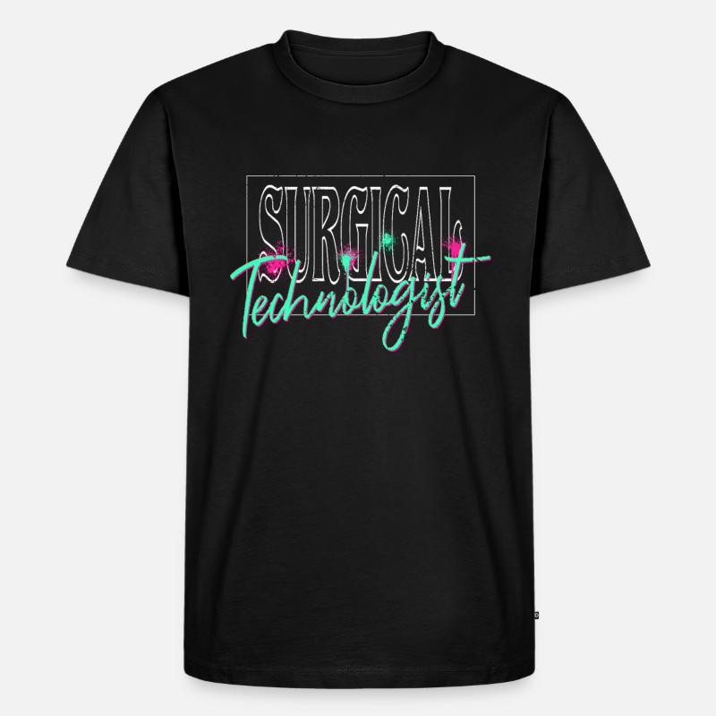 Chirurgisch-technischer Assistent Chirurg - Männer Premium Bio T-Shirt - Schwarz