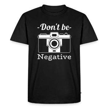 Photographes Dictons Drôles Photographe Nature Animale - T-shirt Premium bio Homme - noir - Devant - Nico (187cm)
