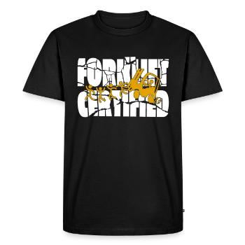 Conducteur de chariot élévateur Gestionnaire d’entrepôt Professions - T-shirt Premium bio Homme - noir - Devant - Nico (187cm)