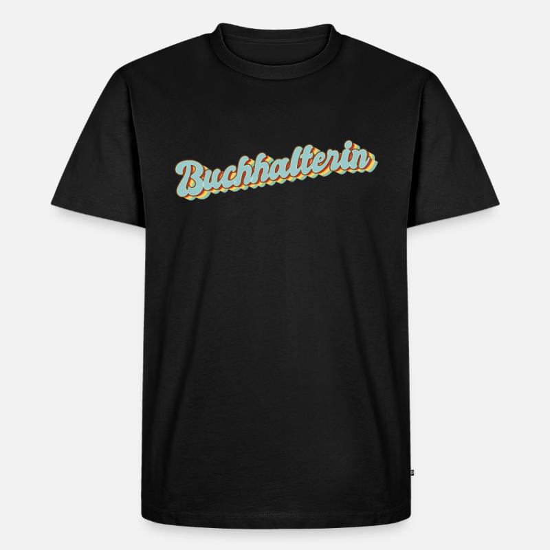 Buchhaltung Abschluss-Geschenk Buchhalterin - Männer Premium Bio T-Shirt - Schwarz