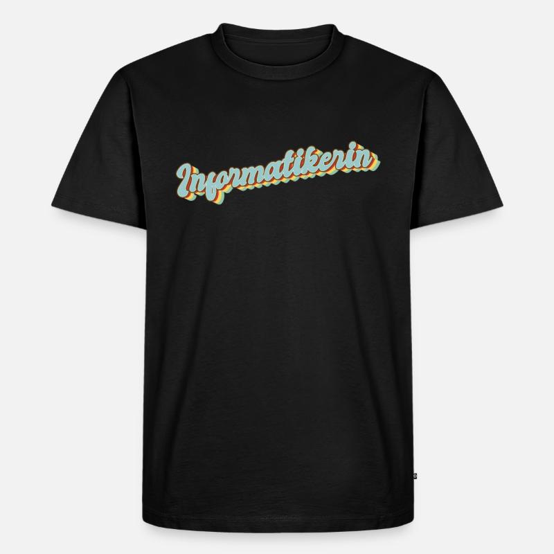 Programmierer Abschluss-Geschenk Informatikerin - Männer Premium Bio T-Shirt - Schwarz