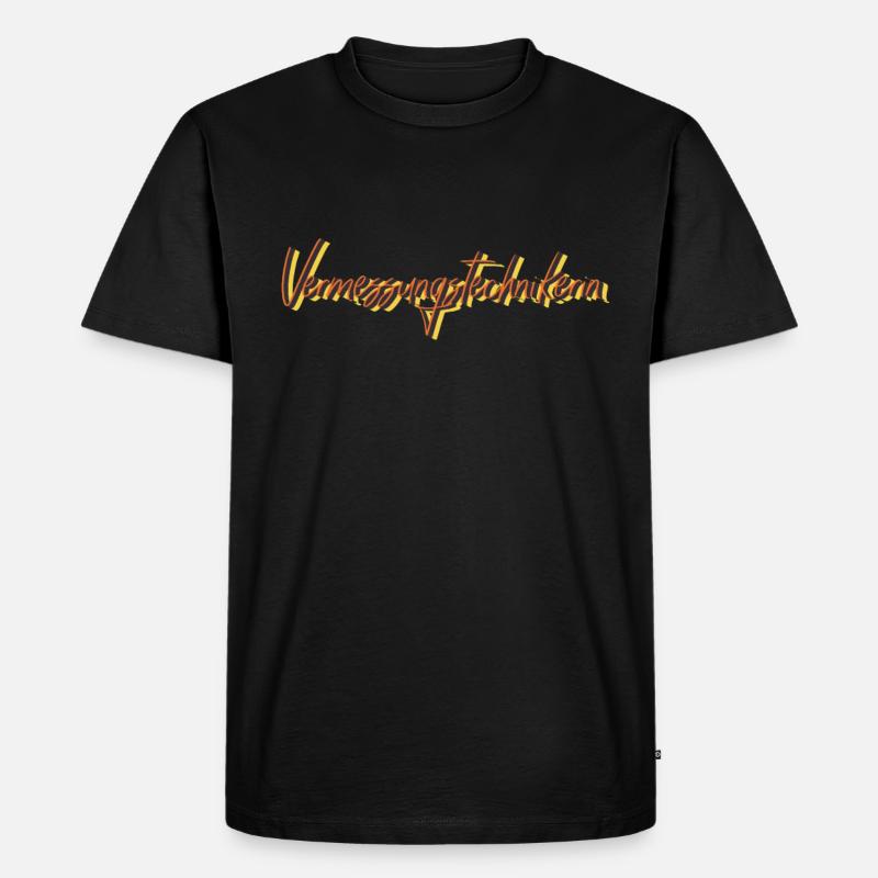 Vermesser Abschluss-Geschenk - Männer Premium Bio T-Shirt - Schwarz