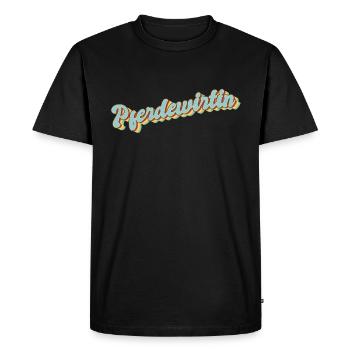 Chevaux Graduation cadeau cheval propriétaire - T-shirt Premium bio Homme - noir - Devant - Nico (187cm)