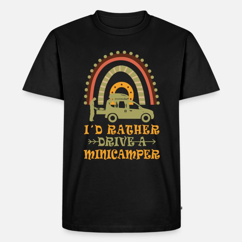 Minicamper Hobby Camping-Camper Microcamper - Männer Premium Bio T-Shirt - Schwarz