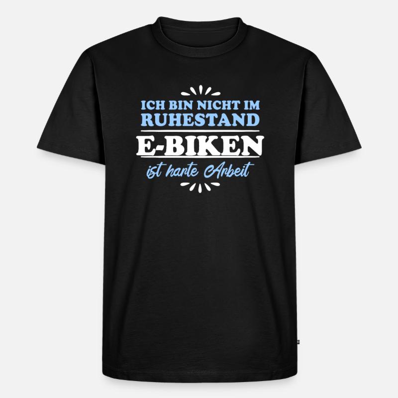 Retraité Retraité E-Biker - T-shirt Premium bio Homme - noir