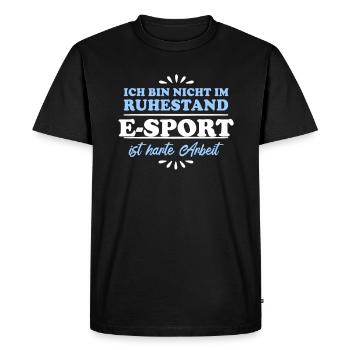 Retirement Retiree Retiree Esports - Men's Premium Organic T-Shirt - black - Front - Nico (187cm)