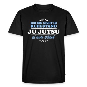 Retirement Pensioner Pensioner Ju-Jutsu - Men's Premium Organic T-Shirt - black - Front - Nico (187cm)