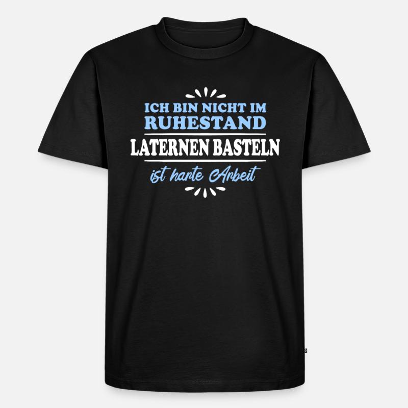 Lanternes de retraité de retraité - T-shirt Premium bio Homme - noir