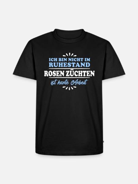Retraité Retraité Rosiériste - T-shirt Premium bio Homme - noir