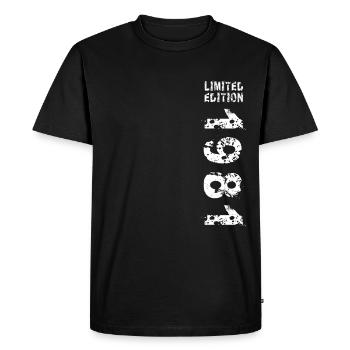 Idée cadeau anniversaire 1981 Vintage Edition 1981 - T-shirt Premium bio Homme - noir - Devant - Nico (187cm)