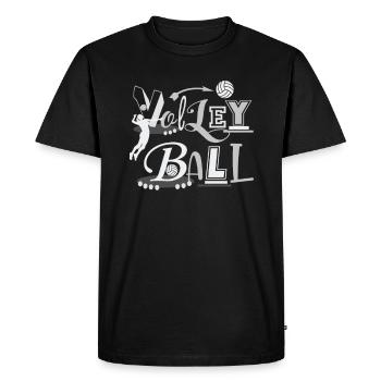 Volleyball Ball Volleyball Players Sports Volleyball - Men's Premium Organic T-Shirt - black - Front - Nico (187cm)