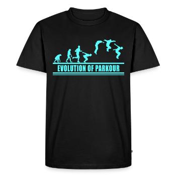 Freerunning Freerunner Obstacle Course Running - Men's Premium Organic T-Shirt - black - Front - Nico (187cm)