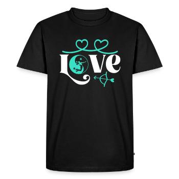 Volleyball Love Volleyball Ball Volleyball Player - Men's Premium Organic T-Shirt - black - Front - Nico (187cm)
