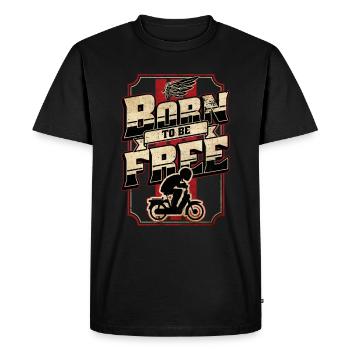Moped Moped Scooter Moped Moped Driver tshirt - Men's Premium Organic T-Shirt - black - Front - Nico (187cm)