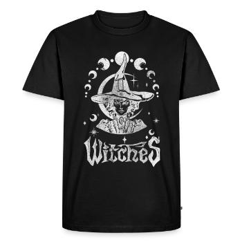 Sorcières mystiques gothique idée cadeau occulte - T-shirt Premium bio Homme - noir - Devant - Nico (187cm)