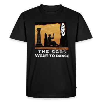 Hardcore Rave Music Raver EDM DJ House Music - Men's Premium Organic T-Shirt - black - Front - Nico (187cm)