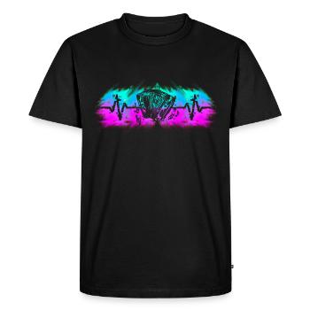 Accordion Players Harmonica Musicians - Men's Premium Organic T-Shirt - black - Front - Nico (187cm)