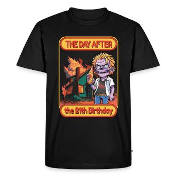 Birthday 21 Years Funny 21st Birthday - Men's Premium Organic T-Shirt - black - Front - Nico (187cm)