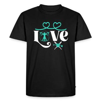 Baseball Softball Mama Love Baseball - T-shirt Premium bio Homme - noir - Devant - Nico (187cm)