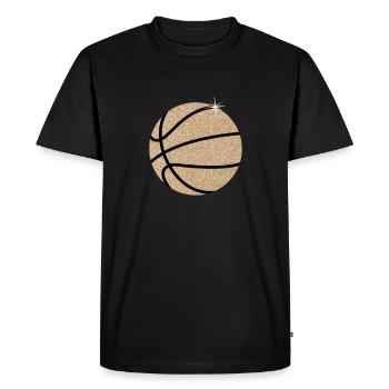 Joueurs de basket-ball Basketteurs Basket-ball - T-shirt Premium bio Homme - noir - Devant - Nico (187cm)