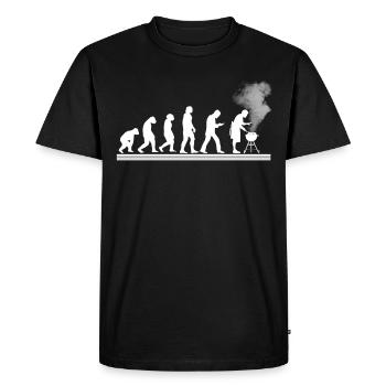 BBQ Barbecue Evolution Grill Barbecue Grill - T-shirt Premium bio Homme - noir - Devant - Nico (187cm)