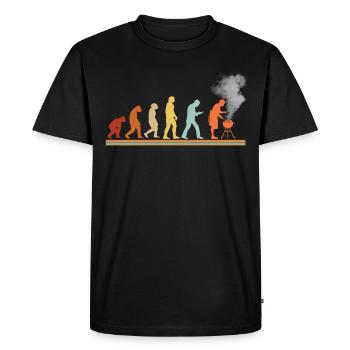 BBQ Barbecue Evolution Grill Barbecue Grill - T-shirt Premium bio Homme - noir - Devant - Nico (187cm)
