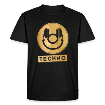 Hardcore Rave Music Raver 90s EDM DJ Rave - Men's Premium Organic T-Shirt - black - Front - Nico (187cm)