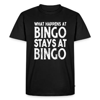 Bingo Player Bingo Jeu de bingo Jeux de bingo - T-shirt Premium bio Homme - noir - Devant - Nico (187cm)