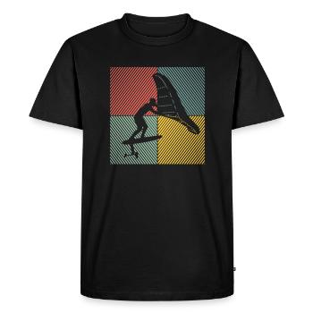 Wingfoil Surfer Wingfoiling Hydrofoil Kitefoil - Men's Premium Organic T-Shirt - black - Front - Nico (187cm)