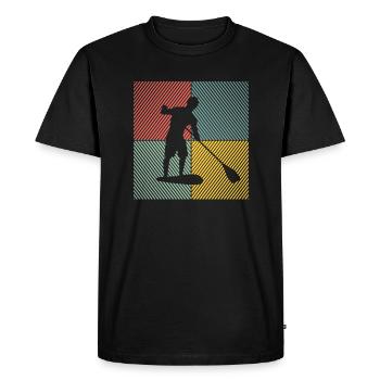 SUP paddle Stand Up Paddle paddle paddle - T-shirt Premium bio Homme - noir - Devant - Nico (187cm)