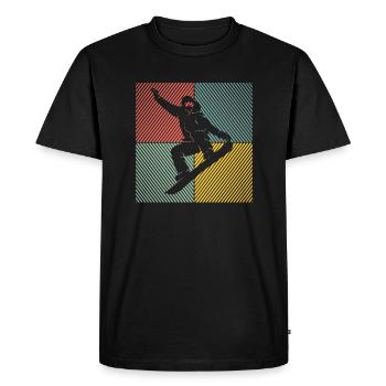 Ski Ski Remontées mécaniques Ski Ski Ski Skis - T-shirt Premium bio Homme - noir - Devant - Nico (187cm)
