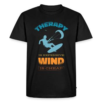Kitesurf Kiteboards Kitesurfing Kite Surf Board - T-shirt Premium bio Homme - noir - Devant - Nico (187cm)