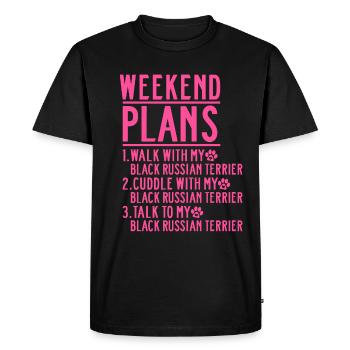 Black Russian Terrier Mom Sayings Mama Mistress - Men's Premium Organic T-Shirt - black - Front - Nico (187cm)