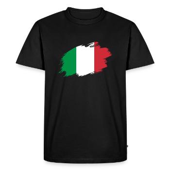 Italy italian flag flag - Men's Premium Organic T-Shirt - black - Front - Nico (187cm)