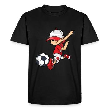 Football Suisse cadeau joueur de football Nati Garçon - T-shirt Premium bio Homme - noir - Devant - Nico (187cm)