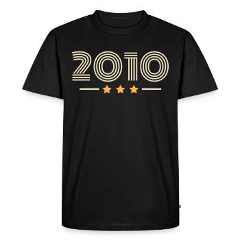 Légendaire Depuis 2010 Cadeau D anniversaire 2010 - T-shirt Premium bio Homme - noir - Devant - Nico (187cm)