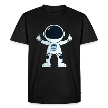 Astronaut - T-shirt Premium bio Homme - noir - Devant - Nico (187cm)