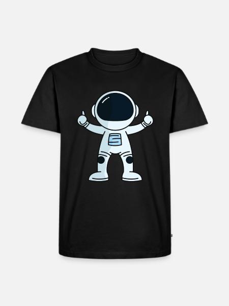 Astronaut - Men's Premium Organic T-Shirt - black