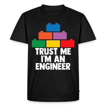 Brick Builder Toys Blocks Clamping Blocks Bricks - Men's Premium Organic T-Shirt - black - Front - Nico (187cm)