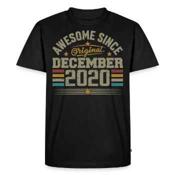 December 2020 - December 2020 Birthday Gift - Men's Premium Organic T-Shirt - black - Front - Nico (187cm)
