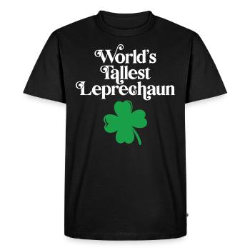 Le plus grand lutin du monde - T-shirt Premium bio Homme - noir - Devant - Nico (187cm)