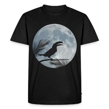 Tukan - Men's Premium Organic T-Shirt - black - Front - Nico (187cm)