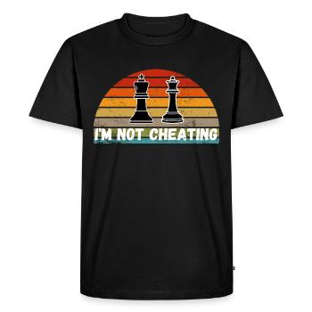 Schach Trend Échecs Triche Cheat Queens Gambit - T-shirt Premium bio Homme - noir - Devant - Nico (187cm)