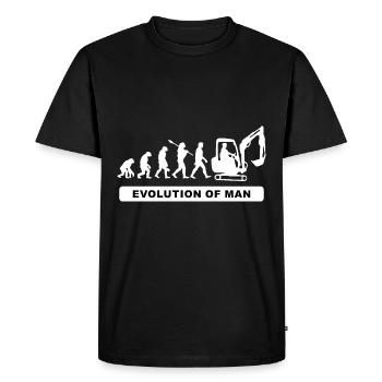 Chemises de conducteur d'excavatrice / dictons de conducteur d'excavatrice / Excavatrice - T-shirt Premium bio Homme - noir - Devant - Nico (187cm)