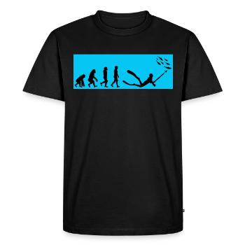 Pêche sous-marine Pêche sous-marine Pêche au harpon - T-shirt Premium bio Homme - noir - Devant - Nico (187cm)
