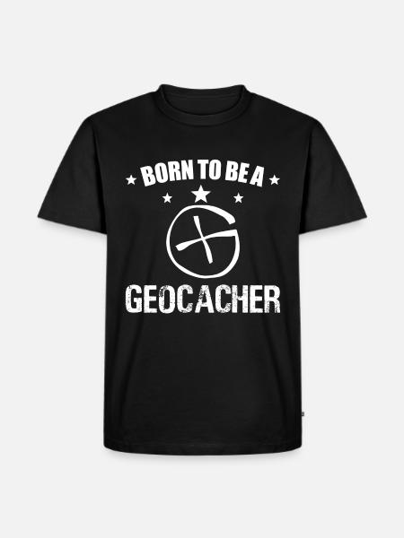 Geocacher, Geocaching, Schnitzeljagd - Männer Premium Bio T-Shirt - Schwarz