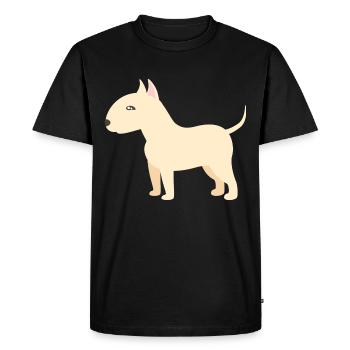 Bull terrier - T-shirt Premium bio Homme - noir - Devant - Nico (187cm)