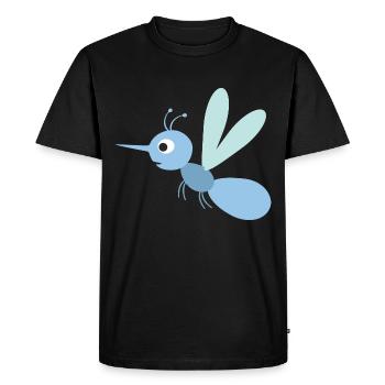 Moustique - T-shirt Premium bio Homme - noir - Devant - Nico (187cm)