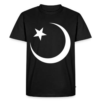 Islam Symbol Design - Men's Premium Organic T-Shirt - black - Front - Nico (187cm)